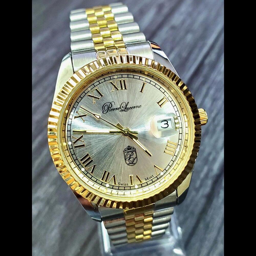 Pierre Lucerne Swiss President Date Just Men Executive Watch - Picture 8 of 15